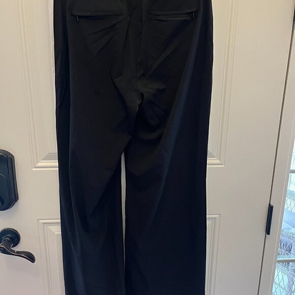 Athleta Grammercy Track Trouser Size 8 Black with White Stripe  NWOT - Picture 4 of 4